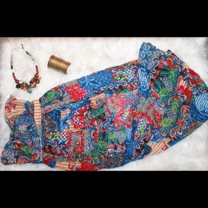 Strapless pants jumpsuit with open skirt